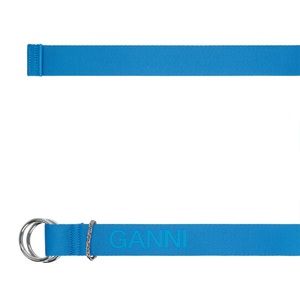 Ganni 🌀NWT 🌀Blue Daphne webbing belt!🌀one size🌀 Logo